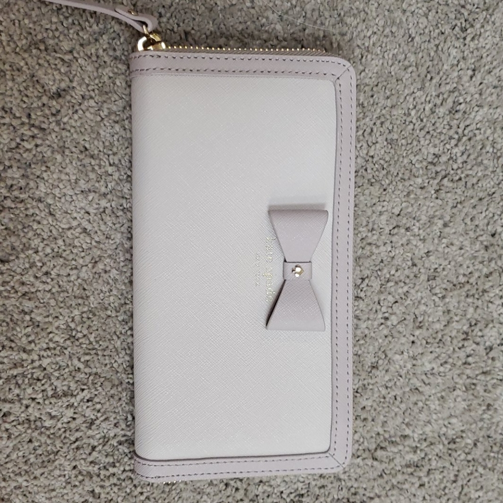Kate Spade purple gray wallet
